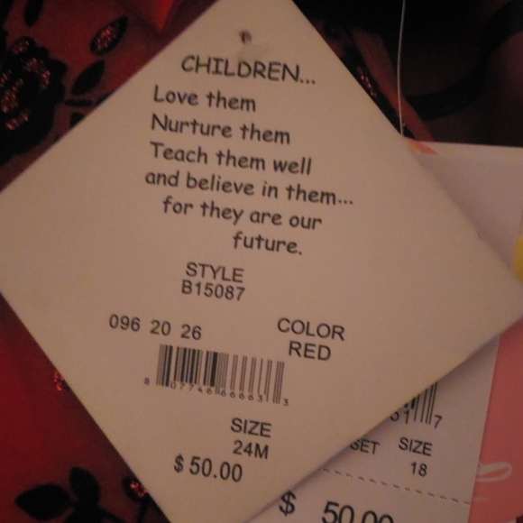 Bluberi Boulevard Red Black Holiday Dress NWT - Picture 10 of 11